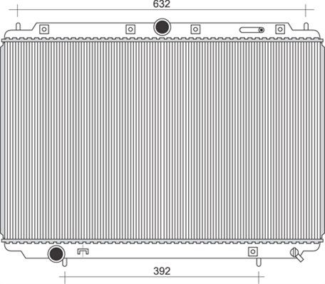 MAGNETI MARELLI Radiaator,mootorijahutus 350213105500